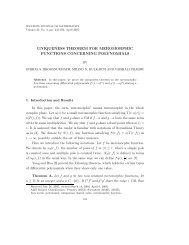 uniqueness theorem for meromorphic functions concerning ...