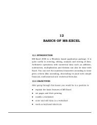 12 BASICS OF MS-EXCEL