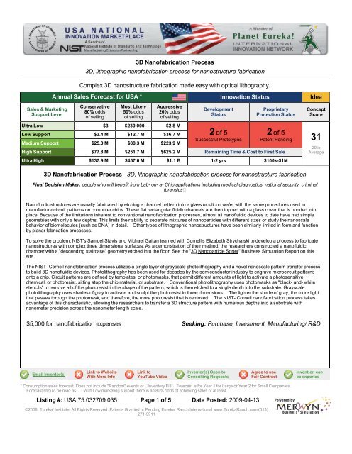 MERWYN Business Simulation Report - TSAPPS at NIST