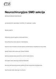 Neurochirurgijos SMD sekcija