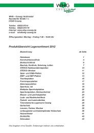 Lagersortiment Komplett 2012 - WHG Coswig