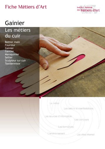 Gainier - Institut National des MÃ©tiers d'Art