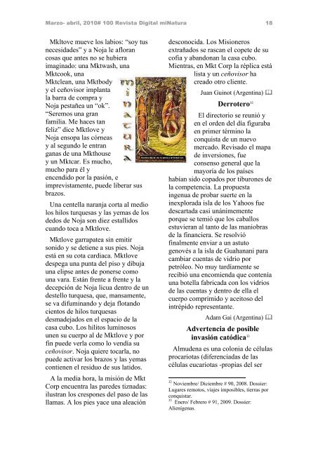 Marzo- abril, 2010# 100 Revista Digital miNatura - servercronos.net