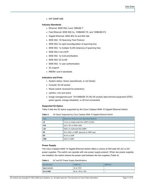 Cisco Catalyst 4948 10 Gigabit Ethernet Switch