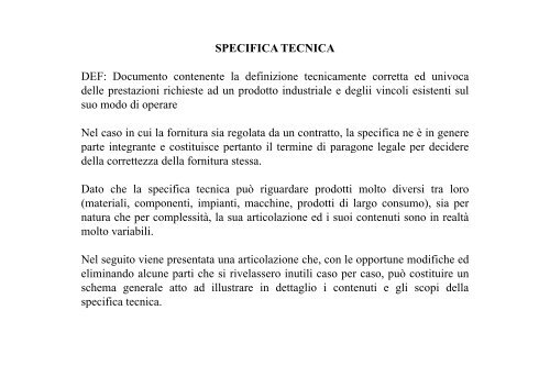 IL PROGETTO - Ingegneria Meccanica, Nucleare e della Produzione