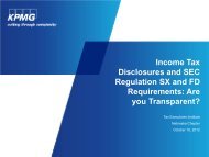 KPMG Talkbook template - Tax Executives Institute, Inc.