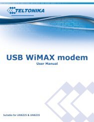 USB WiMAX modem - Teltonika