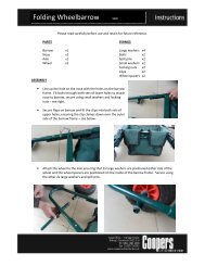 Download PDF instructions for Folding Lightweight Wheelbarrow