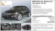 BMW 320d, Aut., Modern Line, Navi, Xenon, 18â Alu