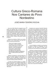 Cultura Greco-Romana Nos Cantares do Povo Nordestino