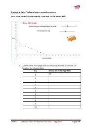 Student Activity Piggy Bank - Project Maths