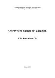 OprÃ¡vnÄnÃ­ hasiÄÅ¯ pÅi zÃ¡sazÃ­ch - FBI - VysokÃ¡ Å¡kola bÃ¡ÅskÃ¡ ...