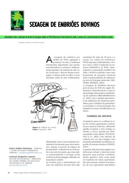 Biotecnologia CiÃªncia & Desenvolvimento - nÂº 37 1