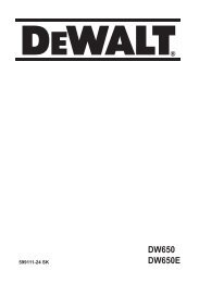 DW650 DW650E - Dewalt