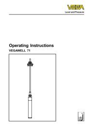 Operating Instruction - VEGAWELL 71 - VEGA Grieshaber KG