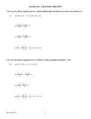 MATH 110 Chapter 1 Review 05-11 - The Learning Lab at HFCC