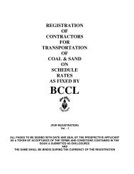 registration of contractors for transportation of coal & sand on ...