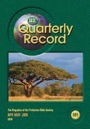 TBS Quarterly Record 591 - Trinitarian Bible Society (Australia)