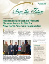 Freudenberg Household Products Chooses Aurora ... - City of Aurora