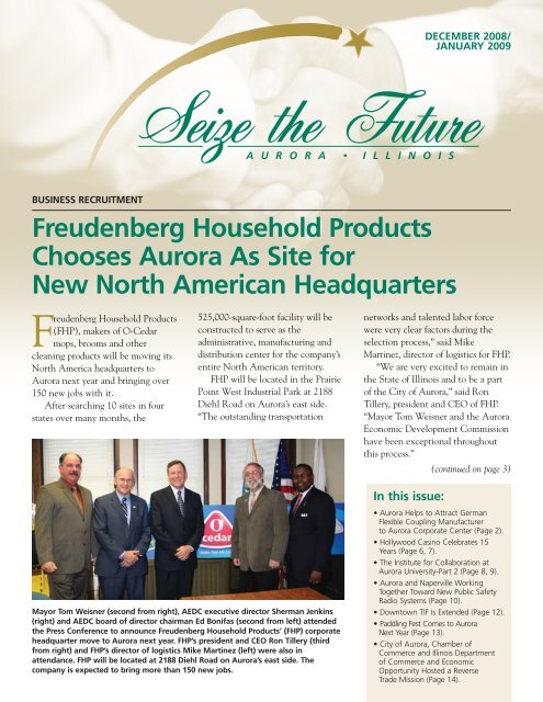 Freudenberg Household Products Chooses Aurora ... - City of Aurora