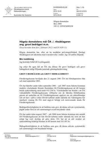 2012-3310-uppsÃ¥t-huntington-slutlig-rÃ¥net - Ãklagarmyndigheten
