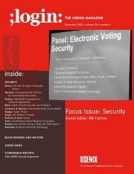 inside: Focus Issue: Security