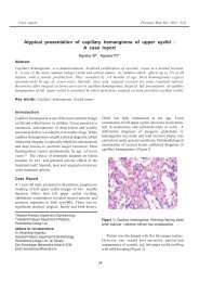 Atypical presentation of capillary hemangioma of upper eyelid