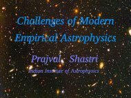 presentation - Indian Institute of Astrophysics