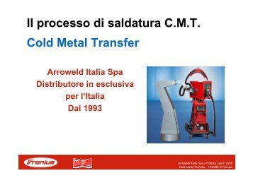 Il processo di saldatura C.M.T. Cold Metal Transfer - Macchine Taglio
