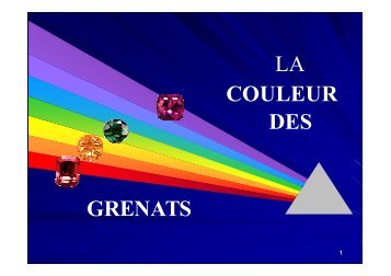 Les Grenats : Couleurs