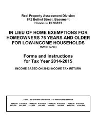 IN LIEU OF HOME EXEMPTIONS FOR HOMEOWNERS 75 YEARS ...