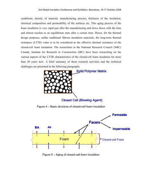 Long-Term Thermal Resistance of Closed-Cell Foam Insulation ...