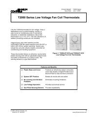 T2000 Series Low Voltage Fan Coil ... - Industrial Controls