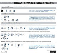 Bedienungsanleitung Oximo RTS kurz - Friedrich-schroeder.de