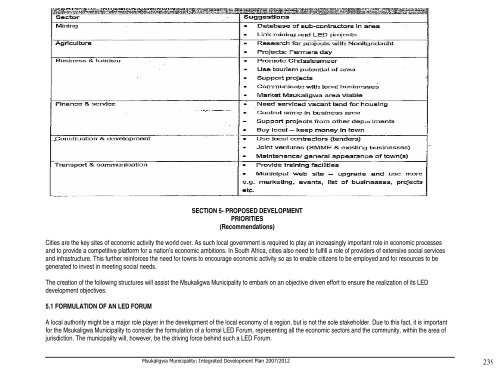 Msukaligwa Local Municipality 2008/09 - Co-operative Governance ...