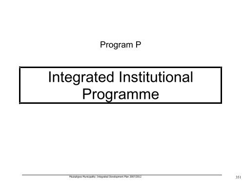 Msukaligwa Local Municipality 2008/09 - Co-operative Governance ...