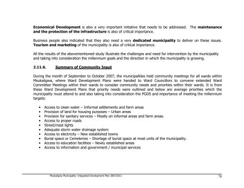 Msukaligwa Local Municipality 2008/09 - Co-operative Governance ...