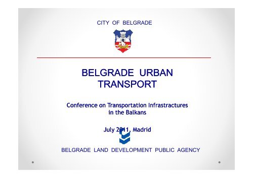 ZORAN RUBINJONI - BELGRADE URBAN TRANSPORT - Tecniberia