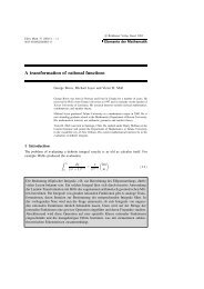 A transformation of rational functions