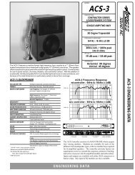 Apogee ACS-8P Contractor Series Spec Sheet - Apogee Sound