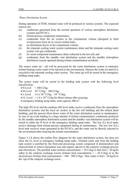 3.1 Tritium Plant and Detritiation - General Atomics Fusion Group