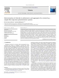 Talanta Determination of chloride in admixtures and aggregates for ...