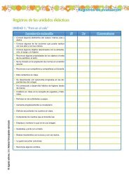 Registros de evaluaciÃ³n Registros de las unidades ... - Algaida