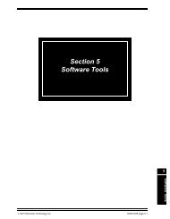 Section 5 Software Tools