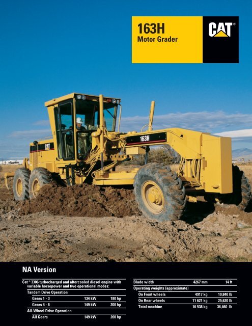 163H All-Wheel Drive Motor Grader : AEHQ5269 - Kelly Tractor