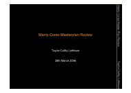 Manly Corso Masterplan Review