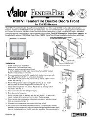 610FVI FenderFire Double Doors Front for 534/535 Heaters - Valor