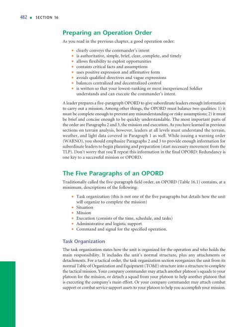 Op Order Rotc Example Operation Orders.pdf - UNC Charlotte Army ROTC