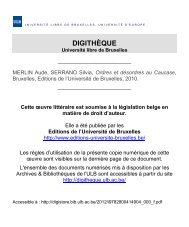 Ordres et désordres au Caucase - Université Libre de Bruxelles