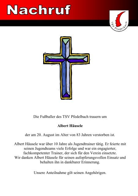 2. Heft gegen TSV Zweiflingen 29. August 2010 - TSV Pfedelbach